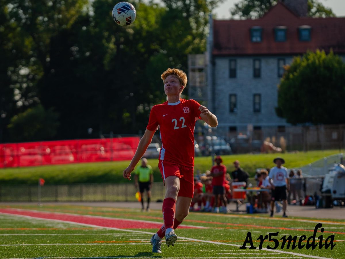 Valdemar Alstrom Getting ready to hit the ball against North Huderton 