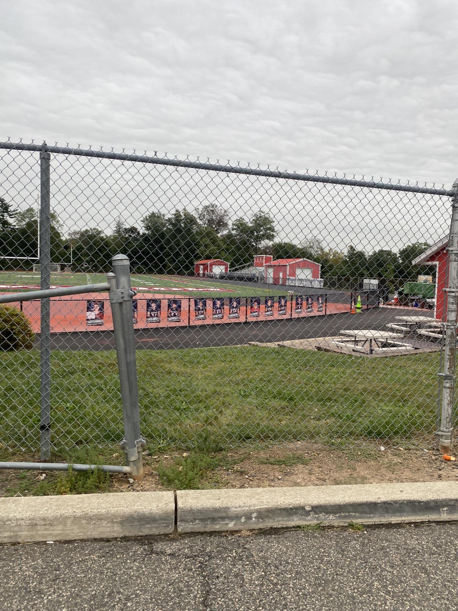 The remodeling of the Bernards High School track is on its way to being completed. 