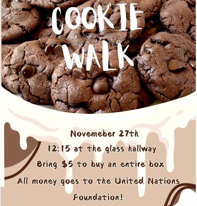 Poster made for the Cookie Walk on November 27th