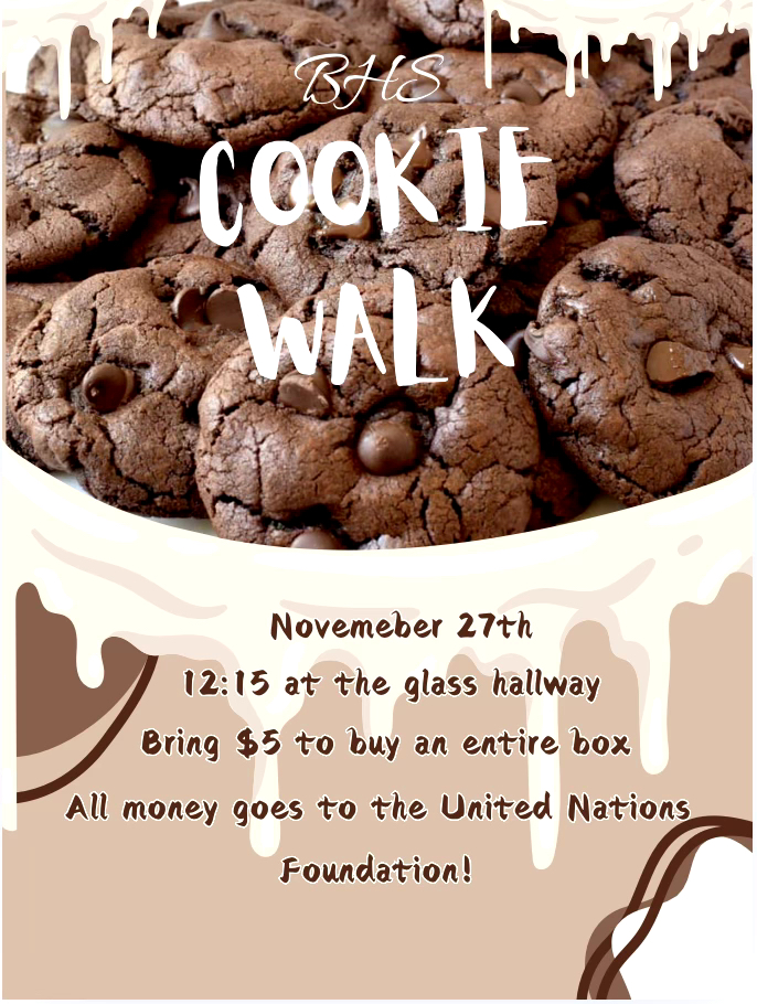 Poster made for the Cookie Walk on November 27th