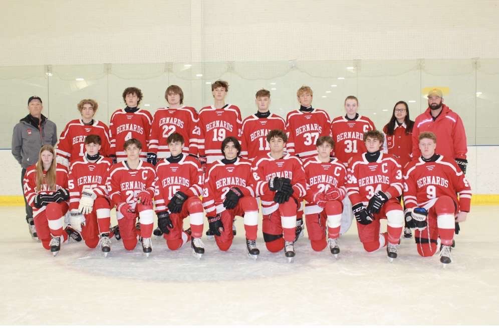 The Bernardsville-Somerville-Middlesex hockey team. 